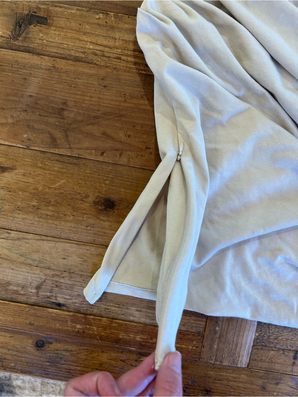 Zara Asymmetrical Ruched Cream Too - Picture 3 of 5